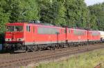 Die 155 006-0 mit zwei weiteren 155ern und GZ in ...
