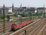 362 550-6 rangierte am 27.7.2009 in Dresden-Friedrichstadt.  ...