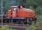 523 der RBH Typ Henschel DHG700C in Recklinghausen-S�d 27.7.2009  ...