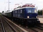 E18 047 am 28.6.2009 in Magdeburg Hbf.  ...