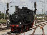 Die 70 083 am 26.07.2009 bei einer Rangierfahrt in Augsburg ...