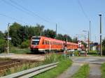 612 002 f�hrt am 27.7.2009 leer durch Dresden-Stetzsch.  ...