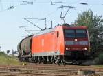 185 069-2 f�hrt am 27.7.2009 durch Priestewitz.  ...