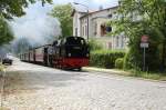 Am 11.07.09 ist die neue 99 2324 mit 6 Wagen ...