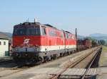 br-2143 2143 075-6 und 073-1 Tandem bespannt ein lange G�terzug am 28.07.2009 in Bahnhof Spratzen.