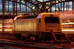 Am sp�ten Abend wartet der Eurosprinter auf neue Eins�tze.M�nchen Hbf ...