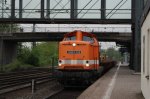 br-211-db-v-100 Locon 210 mit Flachwagen in FMB 16.04.2009