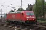 BR 185 mit Zugen 185 271-4 als Lz 16.04.2009 Mainz Bischofsheim
