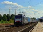 mrce-mitsui-rail-capital-europe ES64 F4-997 (189 097) steht mit Ihrem Containerzug auf dem Weg nach Hannover in Minden(Westf)
