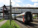 EuroCity EC 7 von Hamburg-Altona nach Chur.Am 28.07.09 bei der ausfahrt in Freiburg(Breisgau)Hbf.