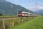 rbde-560-domino Am 28.7.09 f�hrt der Glarner Sprinter von Bilten Richtung Reichenburg.