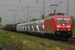 185 370 (DB) durchf�hrt am 30.7.09 mit neun neuen Wagen ...