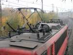 Scherenstromabnehmer der 155 215-7 ...  G�nter Marx 02.08.2009