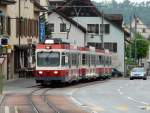 WB Waldenburgerbahn WB - Regio nach Waldenburg mit BDe 4/4 14 und Bt 111 und Bt 114 am 11.05.2009