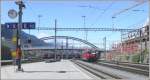 chur Gemeinsames RhB/SBB Perron 9/10 in Chur. (19.07.2009)
