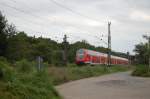 doppelstock-steuerwagen-3-gattung Einen von einer Lok der BR 146.2 geschobenen IRE von Lindau nach Stuttgart konnte ich am 31.7.2009 bei km 25,4 der Filsbahn ablichten.