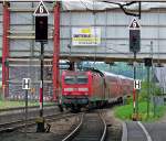 143 350 an der Zugspitze und 143 055 mit RB31587 ...