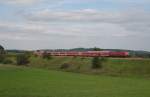 der Tour de L�ndle-Sonderzug nach Pfullendorf am 31.7. auf der ...