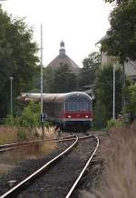 der TdL-Sonderzug von Pfullendorfnach Bad Waldseeerreicht am 31.7. den Pfullendorfer ...