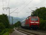 BR 120 Die Aufgabe f�r 120 154 bestand heute aus IC 2103 (Basel SBB-N�rnberg Hbf). 3.8.09 
