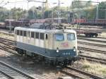 BR 140 Lokportraits 140 473-0 in den alten Farben am 21.10.04 in Riesa
