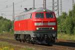 218 813 durchf�hrt am 3.8.09 mit frischer Lackierung Ratingen-Lintorf  ...