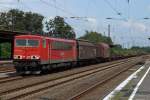 155 146-4 bei der Durchfahrt in Herne 3.8.2009  ...