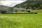 sonstige Dampflok BH 1 der STLB f�hrt mit einem Dampfbummelzug von Murau nach Tamsweg. 
Einach 14.07.2009