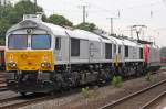 euro-cargo-rail-ecr Die zwei Euro Cargo Rail Class 77 gezogen von der Veolia E189 095-3 in K�ln West, am 03,08,09