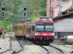 bls - Nachschuss des Regio nach Affoltern bei der Ausfahrt ...