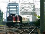112 331-4 mit DR-Wagen und eine V 60 als Schlusslok ... 112 331-4 mit DR-Wagen und eine V 60 als Schlusslok ...