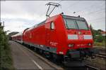 146 103 mit dem RE14208 nach Bielefeld in Minden 1.8.2009 ...