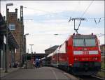 146 103 mit dem RE14208 nach Bielefeld bei der Ausfahrt ... 146 103 mit dem RE14208 nach Bielefeld bei der Ausfahrt ...