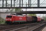 189 047-4 mit gem. GZ in Mainz Bischofshei am 16.04.2009 ...