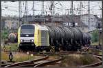 ER20 003 mit einem Ethanol Kesselzug in Richtung Greifswald.
Stralsund am ...