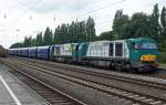 Rail4chem Vossloh G2000BB bei der Durchfahrt in Herne 3.8.2009  ...