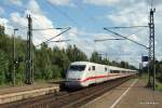 ICE 1026 Regensburg Hbf - Kiel Hbf brettert am 30.07.09 ...