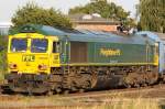 Die 66002 abgestellt im ...  Daniel Meyer 06.08.2009