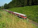 RE nach M�nchen am 6.8.2009 zwischen T�rkheim und Buchloe  ...