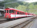 Hier eine Rb aus G�schenen, zur Weiterfahrt nach Visp. Hier ...