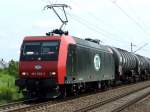 481 002 der ITL am 31.07.2009 in Dresden-Stetzsch.  ...