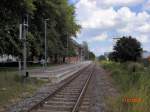 Der Bahnhof von Neubukow ...  Eisen Bahn 07.08.2009