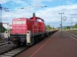 BR 294 294 665-5 durchf�hrt mit leeren G�terwagen am 14.07.2009 Wittlich Hbf.