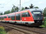 Eine Doppeltraktion VT 642 am 31.07.2009 in Dresden-Stetzsch.  ...