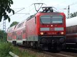 143 015 am 31.7.2009 in Dresden-Stetzsch.  ...