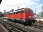 115 509-2 steht am 24.07. 09 in Dresden Hbf. abgestellt  ...
