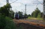 Die 1216 025 (E 190 025)der �BB in World-Record-Lackierung am ...