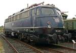 110 348-0 , ausgestellt im DB Museum Koblenz, aufgenommen am ...