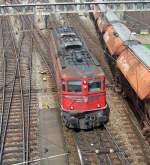 SBB-Cargo: Auch die Ae 6/6 11423 Wallis besuchte am 31.7.09 ...