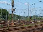 Nichts los in Aachen West, die Gleise leer, ein Bild ... Nichts los in Aachen West, die Gleise leer, ein Bild ...